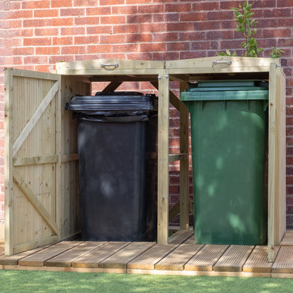 Mercia Pressure Treated Premium Double Bin Store Bin Store