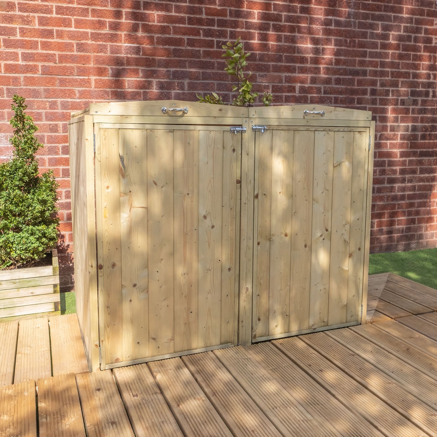 Mercia Pressure Treated Premium Double Bin Store Bin Store