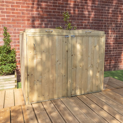 Mercia Pressure Treated Premium Double Bin Store Bin Store