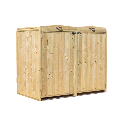 Mercia Pressure Treated Premium Double Bin Store Bin Store