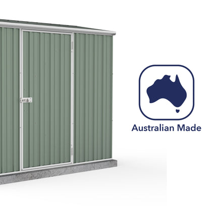 Mercia Absco Space Saver Shed 2.26m x 0.78m - (Pale Eucalyptus)