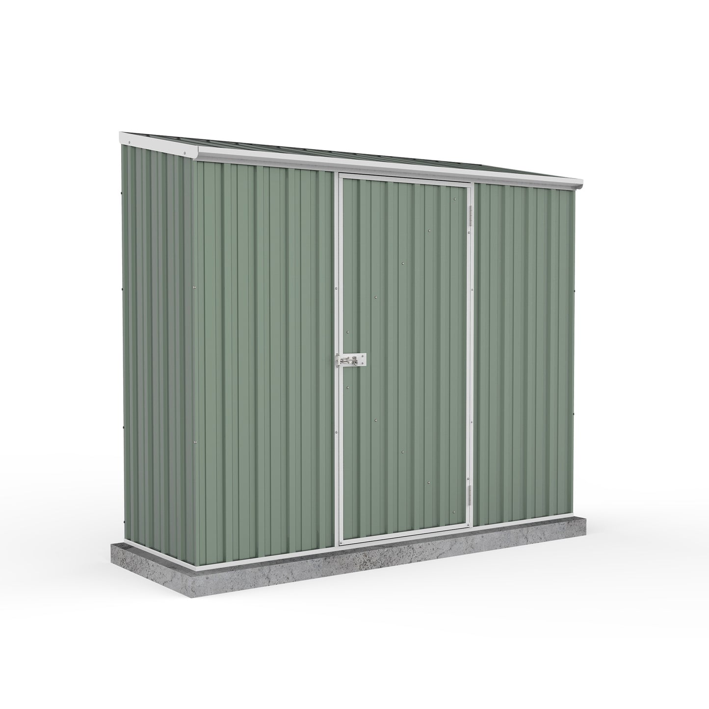 Mercia Absco Space Saver Shed 2.26m x 0.78m - (Pale Eucalyptus)