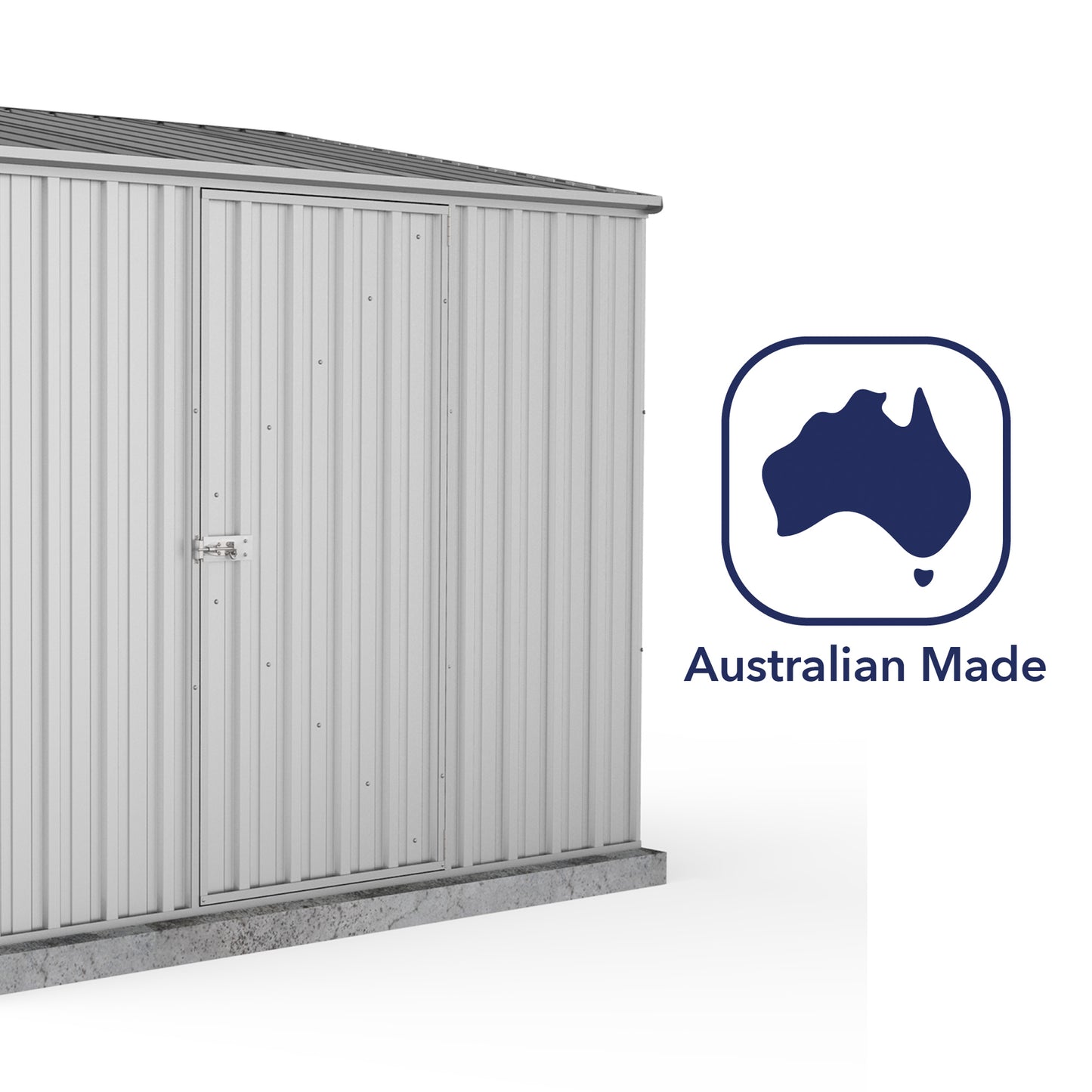 Mercia Absco Space Saver Shed 2.26m x 1.52m - (Zinc)