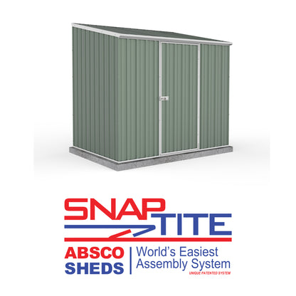 Mercia Absco Space Saver Shed 2.26m x 1.52m - (Pale Eucalyptus)