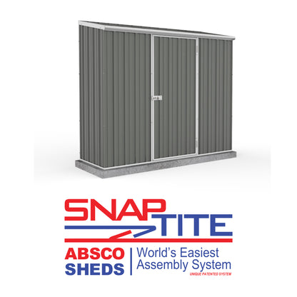 Mercia Absco Space Saver Shed 2.26m x 0.78m - (Woodland Grey)