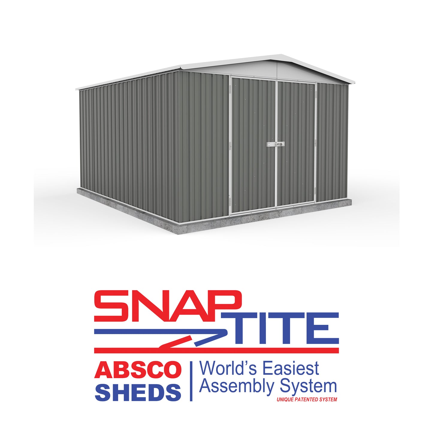 Mercia Absco Regent Shed 3m x 3.66m - (Woodland Grey)