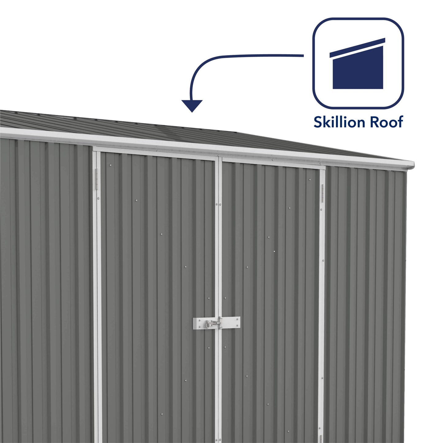 Mercia Absco Space Saver Shed 3m x 1.52m - (Wooland Grey)