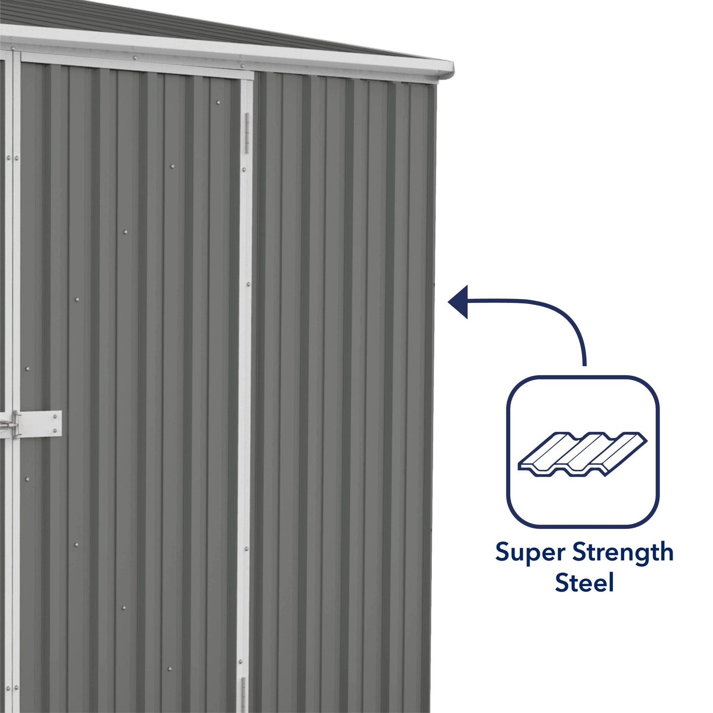 Mercia Absco Space Saver Shed 3m x 1.52m - (Wooland Grey)