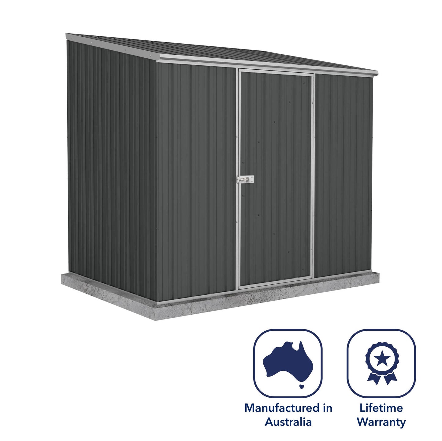 Mercia Absco Space Saver Shed 2.26m x 1.52m - (Monument)