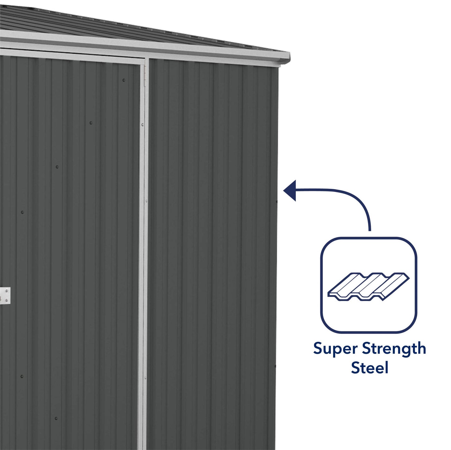 Mercia Absco Space Saver Shed 2.26m x 1.52m - (Monument)