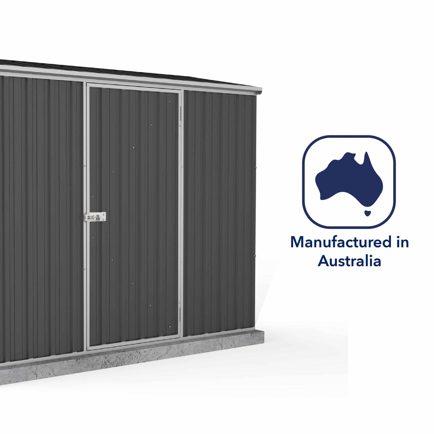 Mercia Absco Space Saver Shed 2.26m x 0.78m - (Monument)