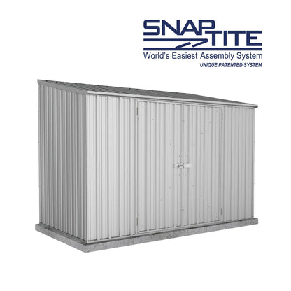 Mercia Absco Space Saver Shed 3m x 1.52m - (Zinc)