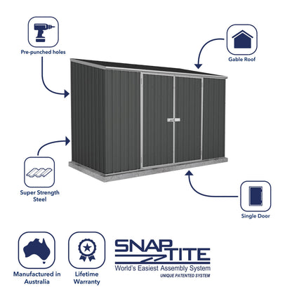 Mercia Absco Space Saver Shed 3m x 1.52m - (Monument)