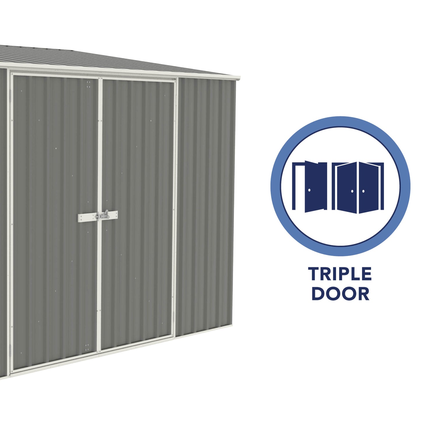 Mercia Absco Bike Shed 3.00m x 1.52m - (Woodland Grey)