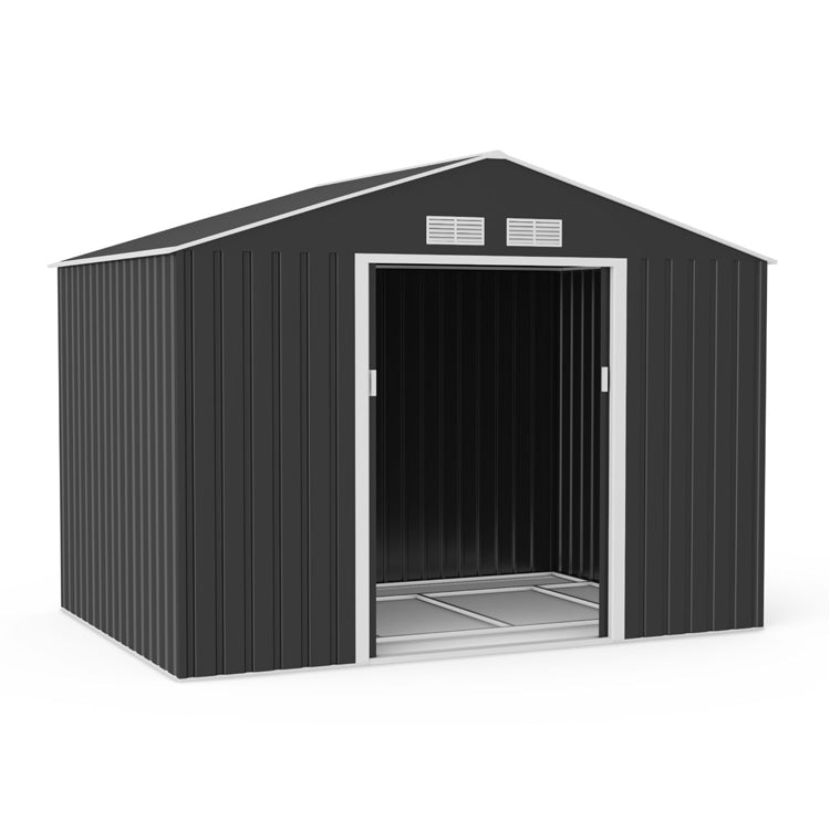 Lotus Hera Apex Metal Shed Including Foundation Kit - 9 x 6