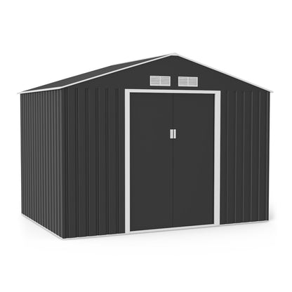 Lotus Hera Apex Metal Shed Including Foundation Kit - 9 x 6