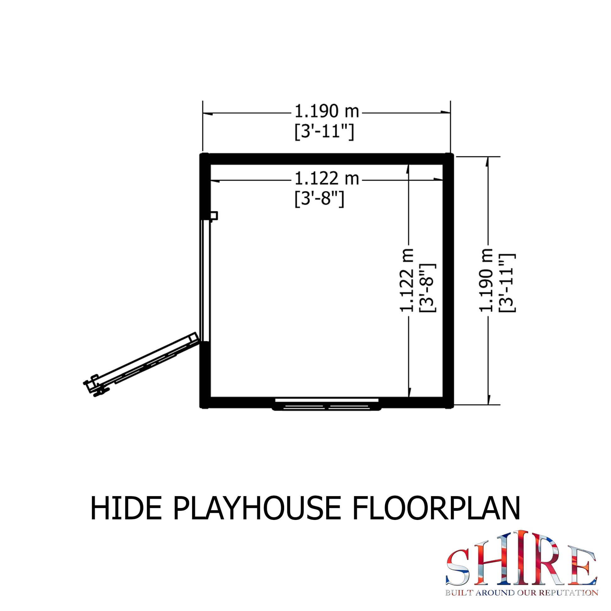 Shire Hide 4' x 4' Little House