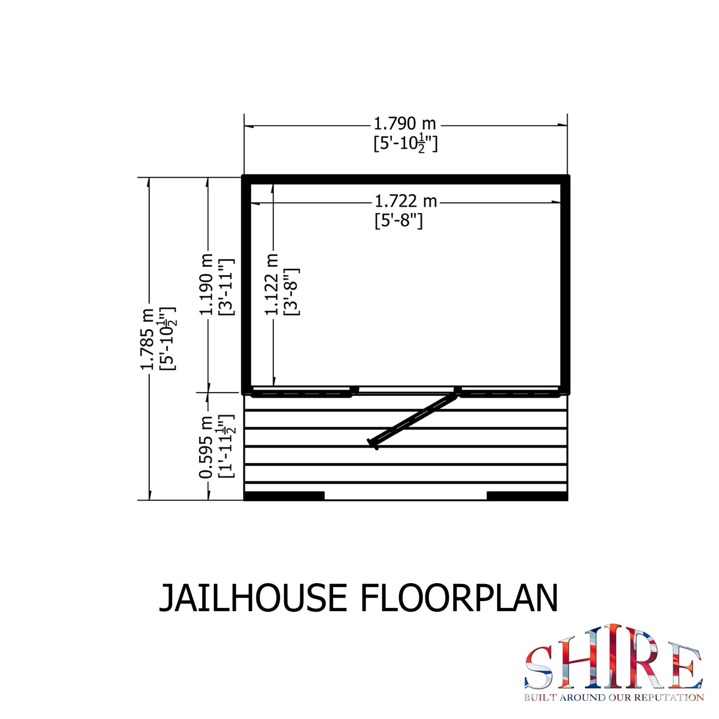 Shire Jailhouse 6' x 4' Little House