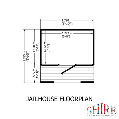 Shire Jailhouse 6' x 4' Little House