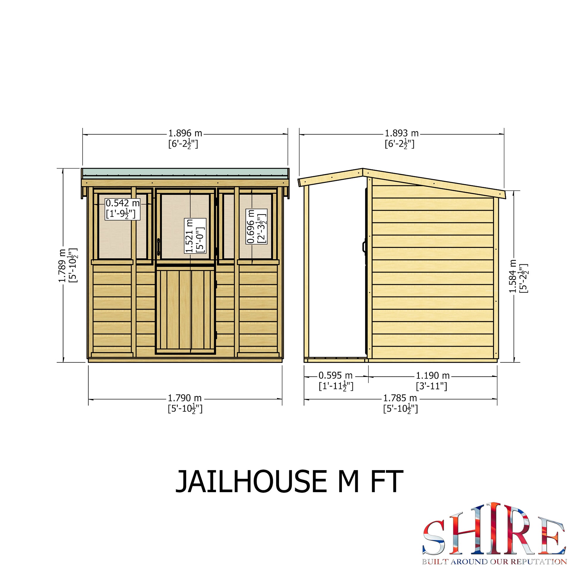 Shire Jailhouse 6' x 4' Little House