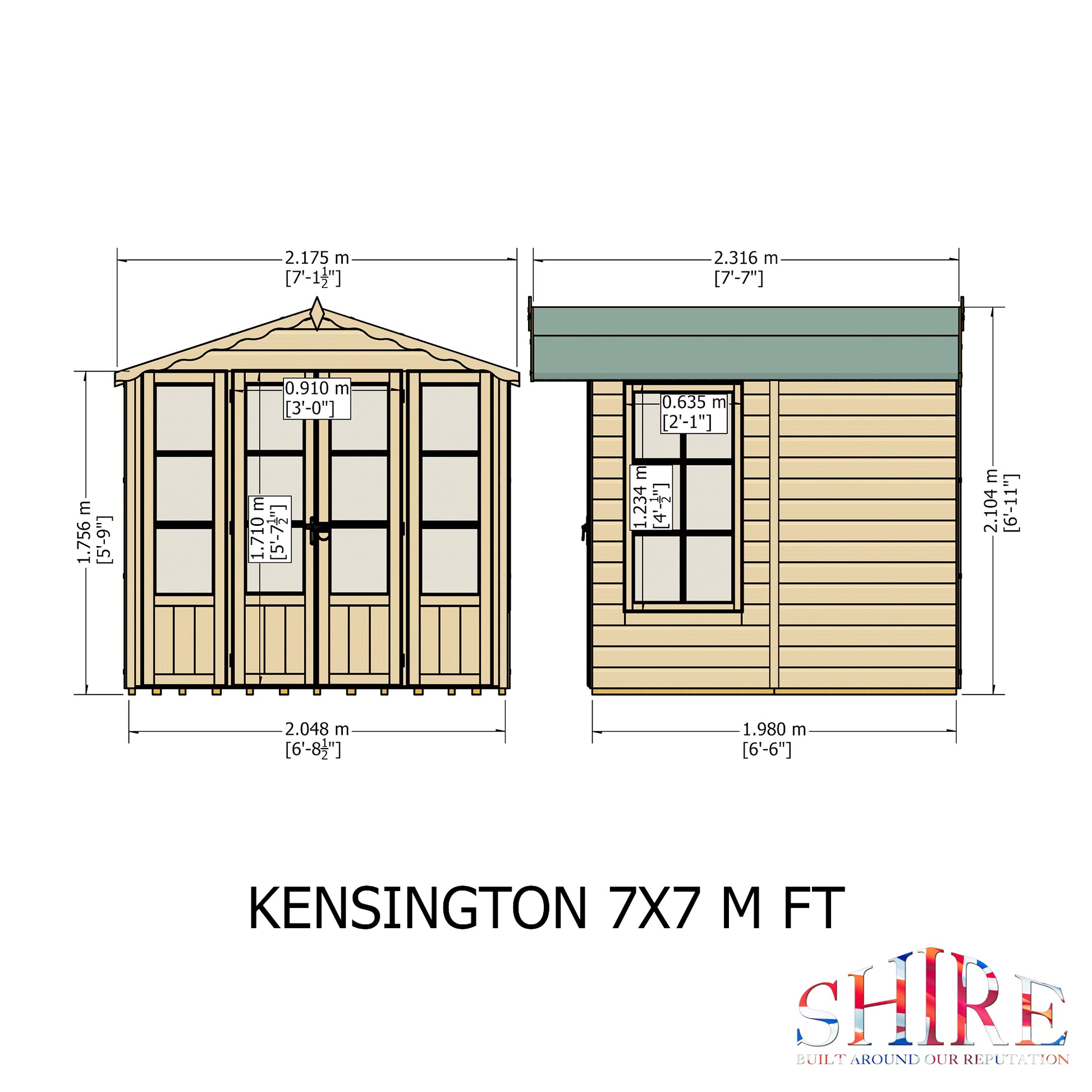 Shire Kensington 7' x 7' Summer House