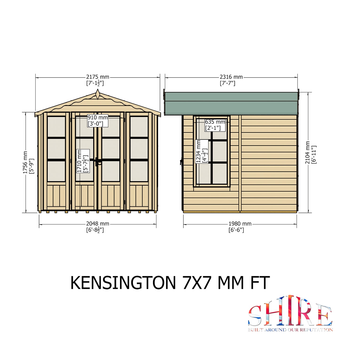 Shire Kensington 7' x 7' Summer House