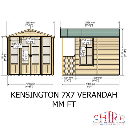 Shire Kensington 7' x 7' Summer House