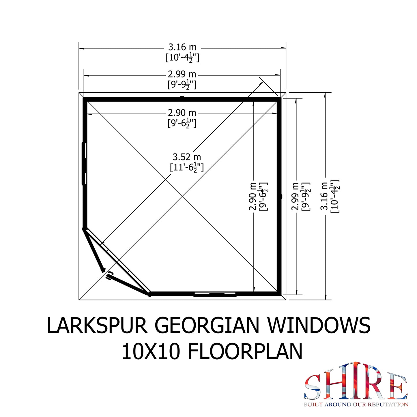 Shire Larkspur 10' x 10' Summer House