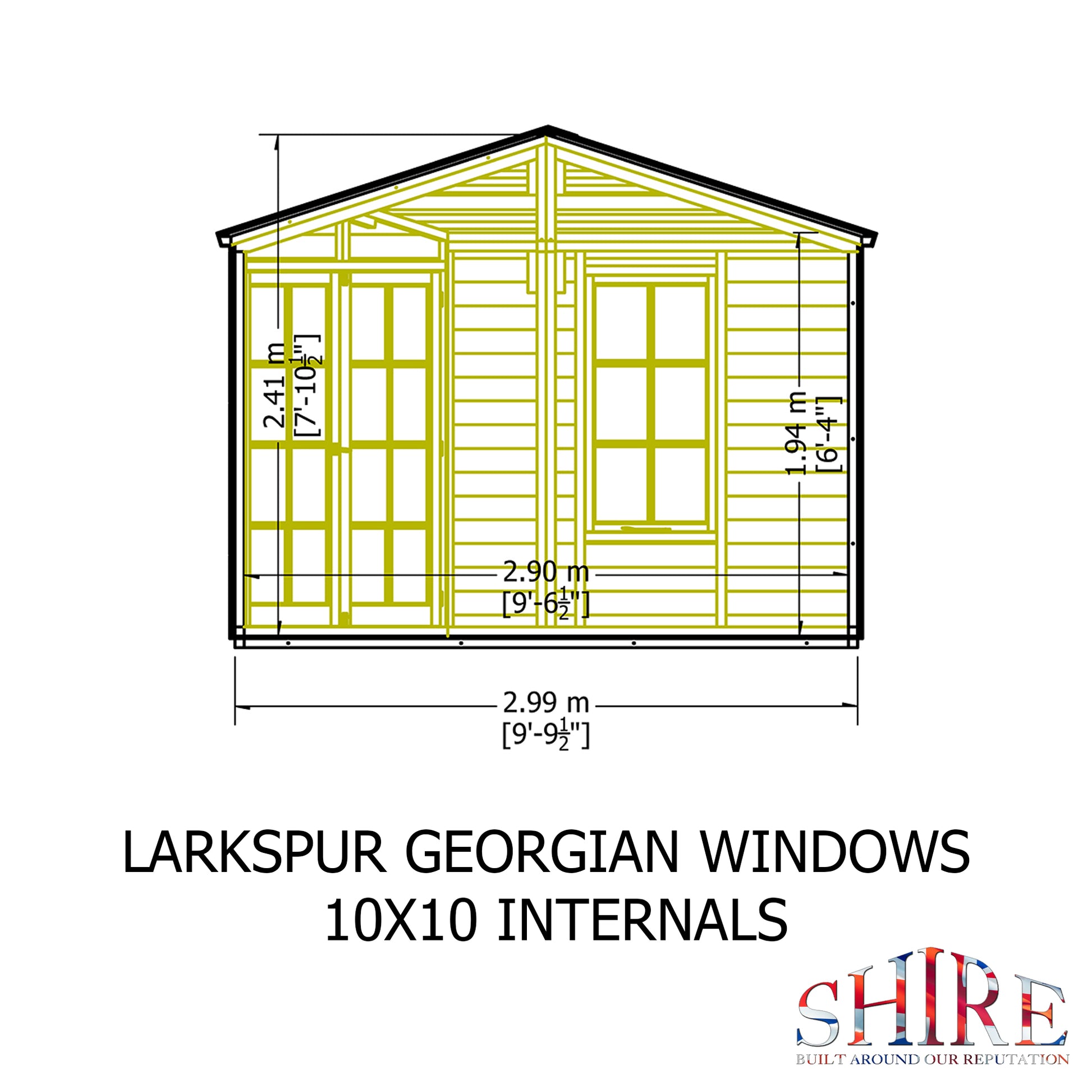 Shire Larkspur 10' x 10' Summer House