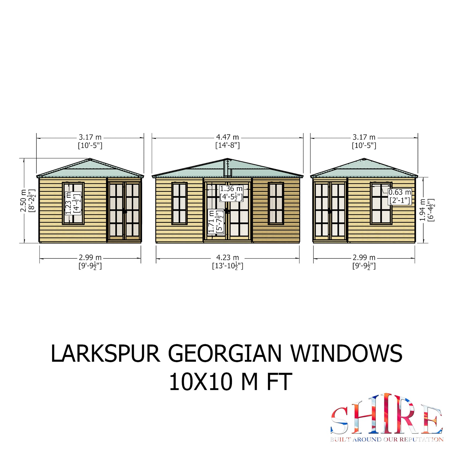 Shire Larkspur 10' x 10' Summer House