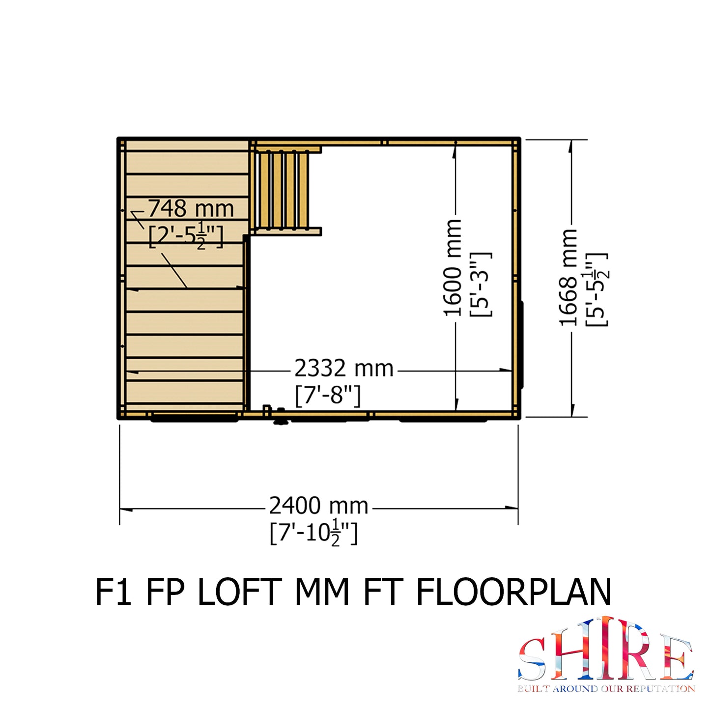 Shire Loft 8' x 9' Little House