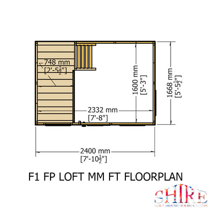 Shire Loft 8' x 9' Little House