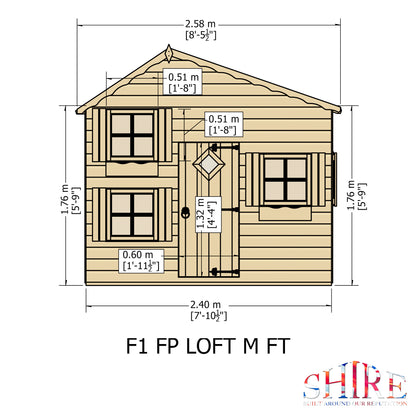 Shire Loft 8' x 9' Little House