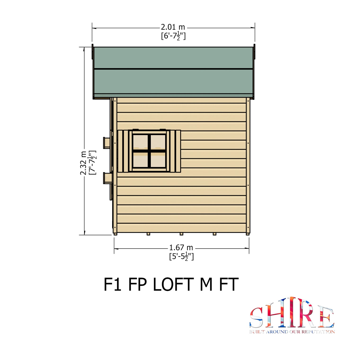 Shire Loft 8' x 9' Little House