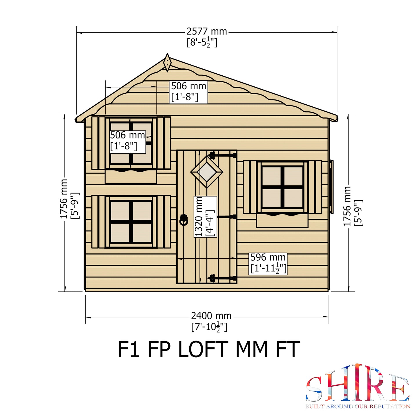 Shire Loft 8' x 9' Little House