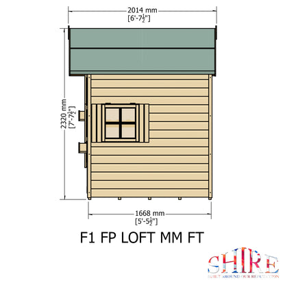 Shire Loft 8' x 9' Little House