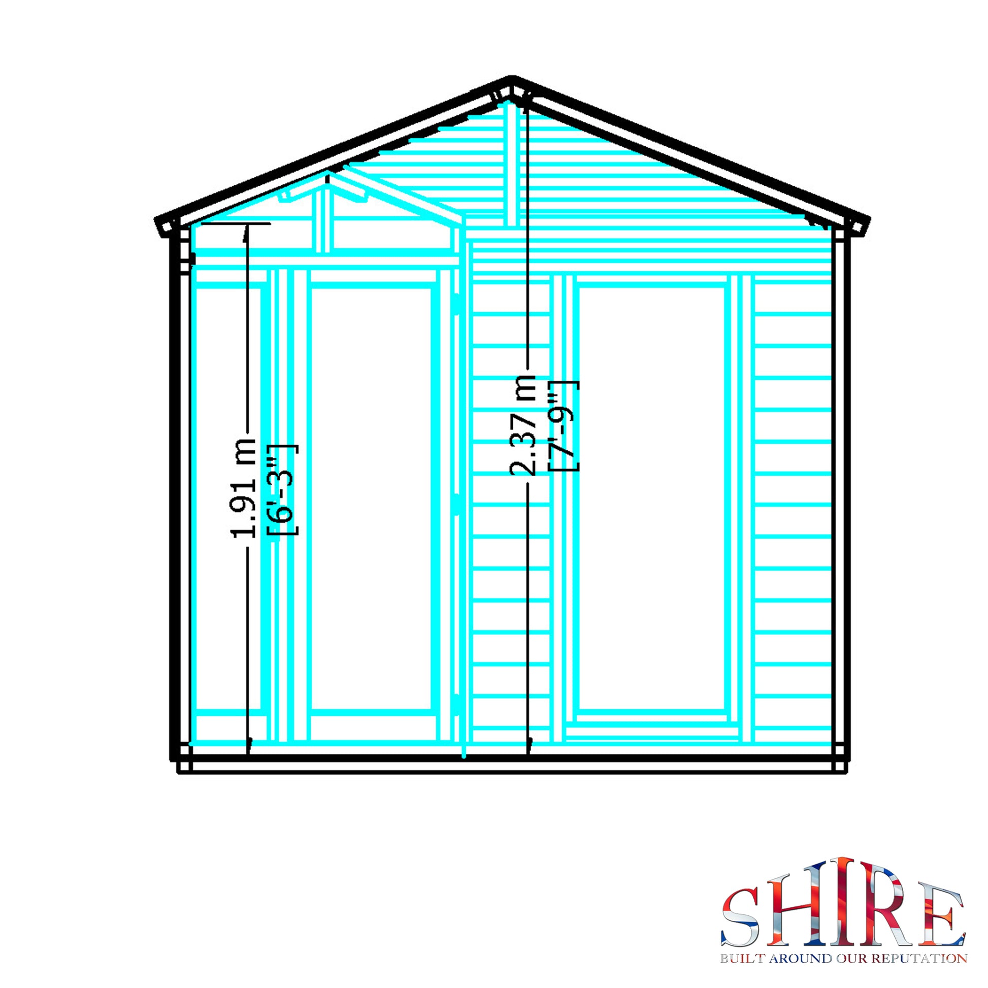 Shire Larkspur 8' x 8' Summer House