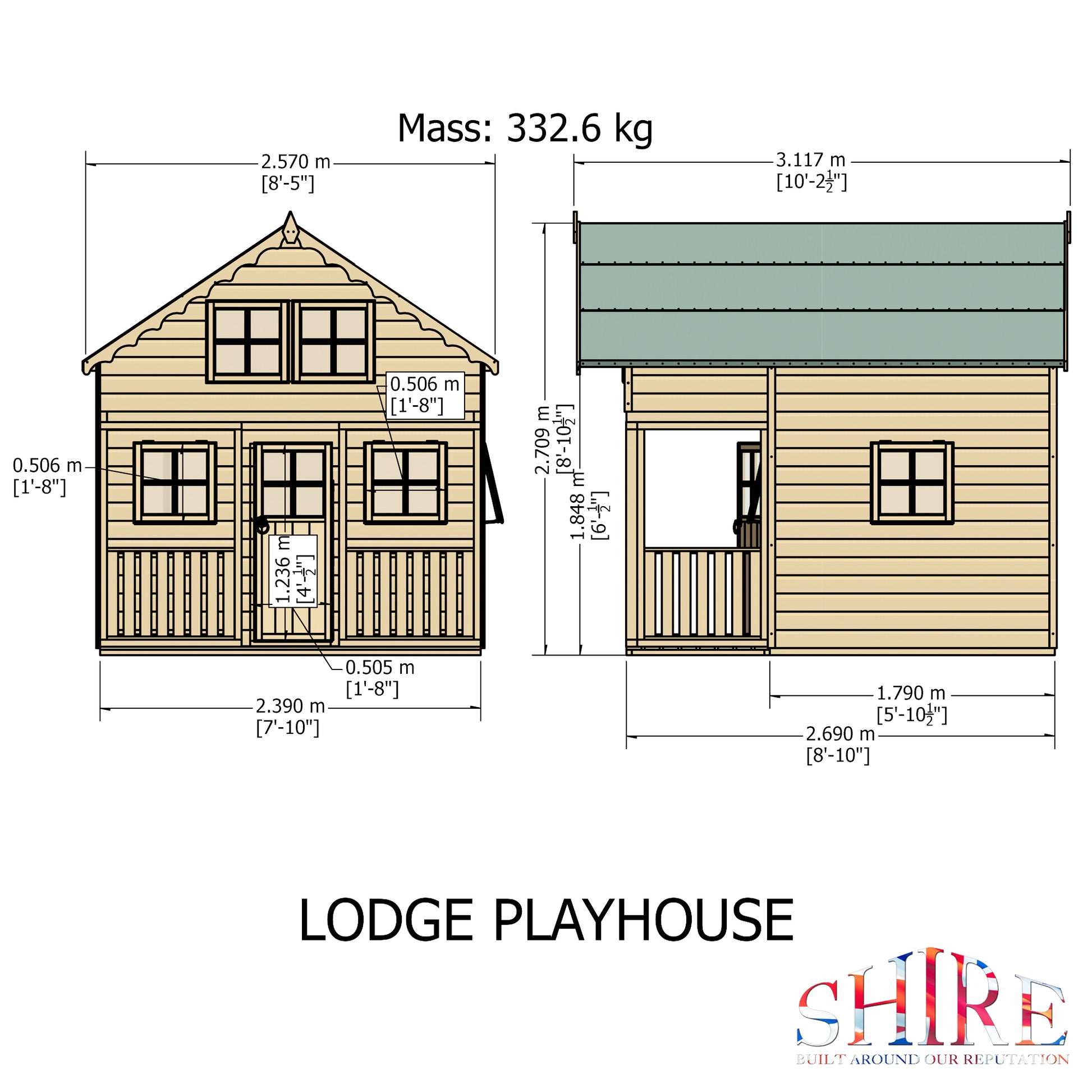 Shire Lodge 8' x 9' Little House