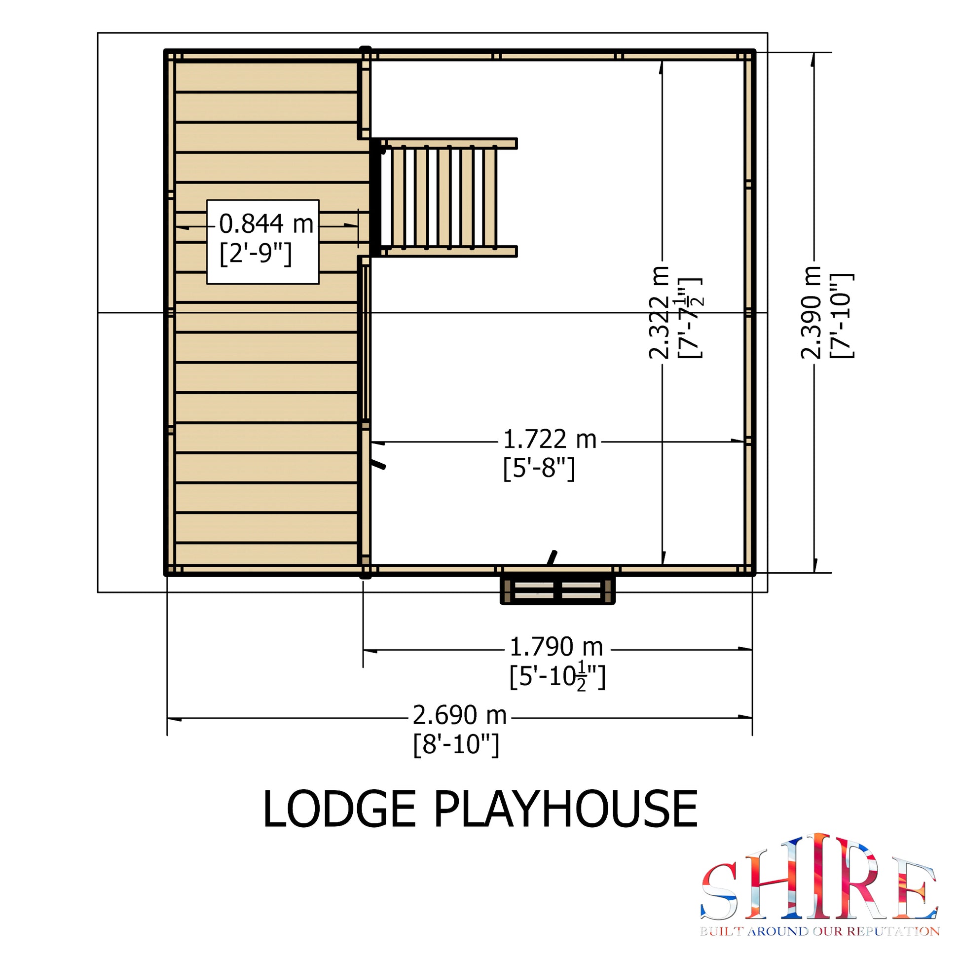 Shire Lodge 8' x 9' Little House