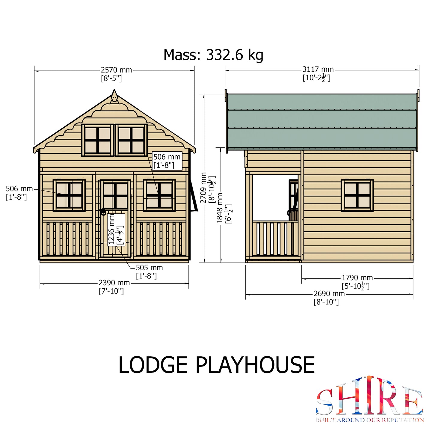 Shire Lodge 8' x 9' Little House