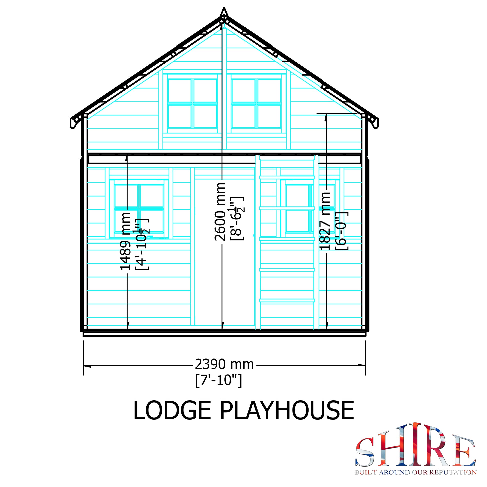 Shire Lodge 8' x 9' Little House