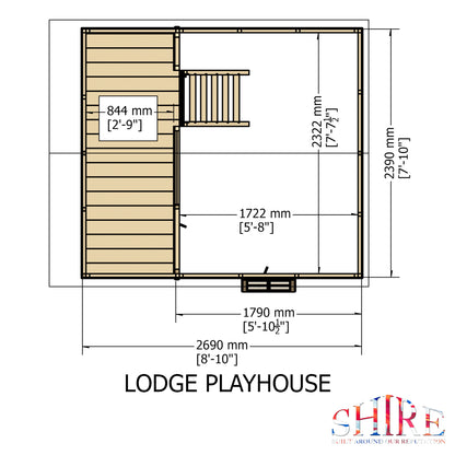 Shire Lodge 8' x 9' Little House