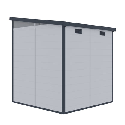 Lotus Canto Pent Plastic Shed - 6x6 Grey