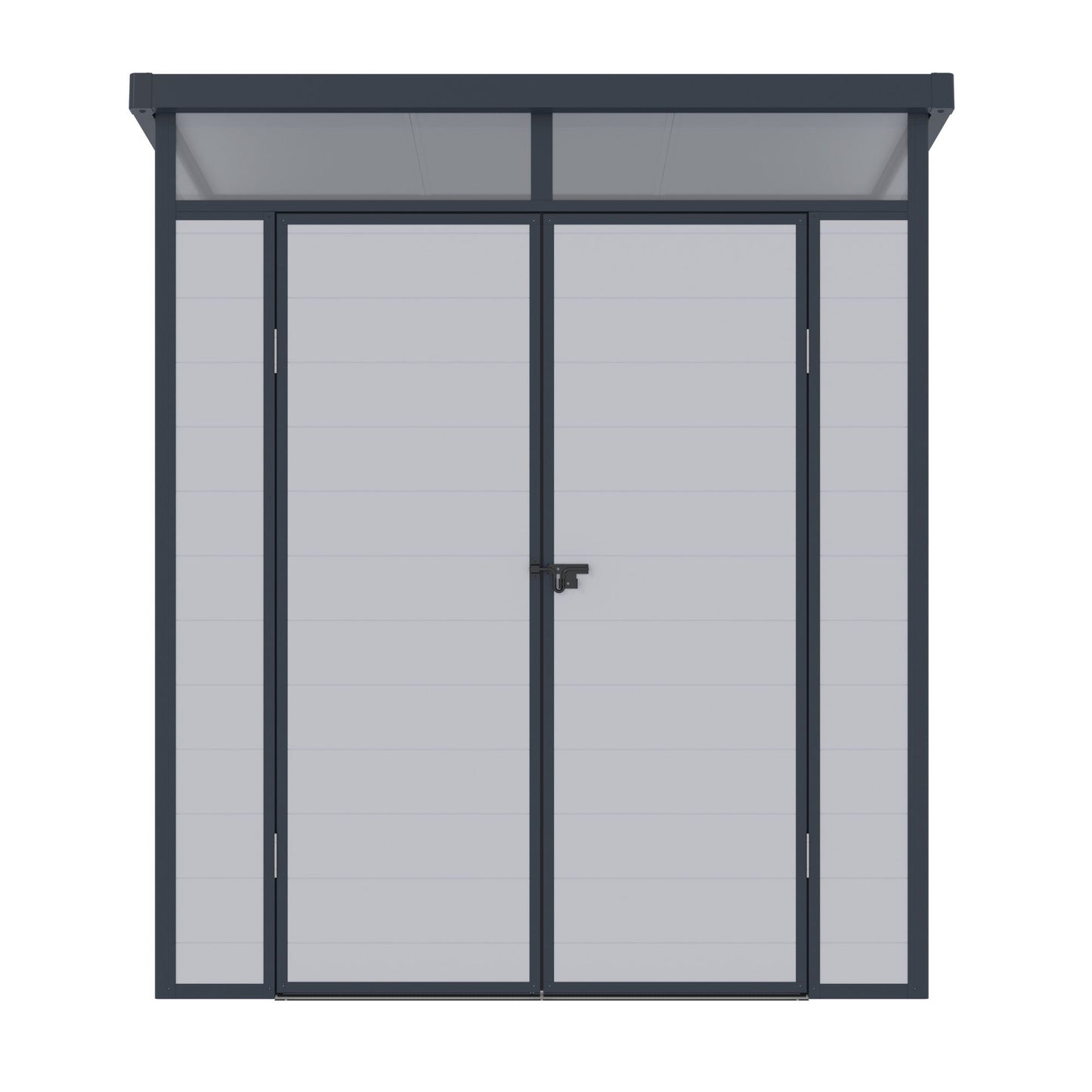 Lotus Canto Pent Plastic Shed - 6x6 Grey