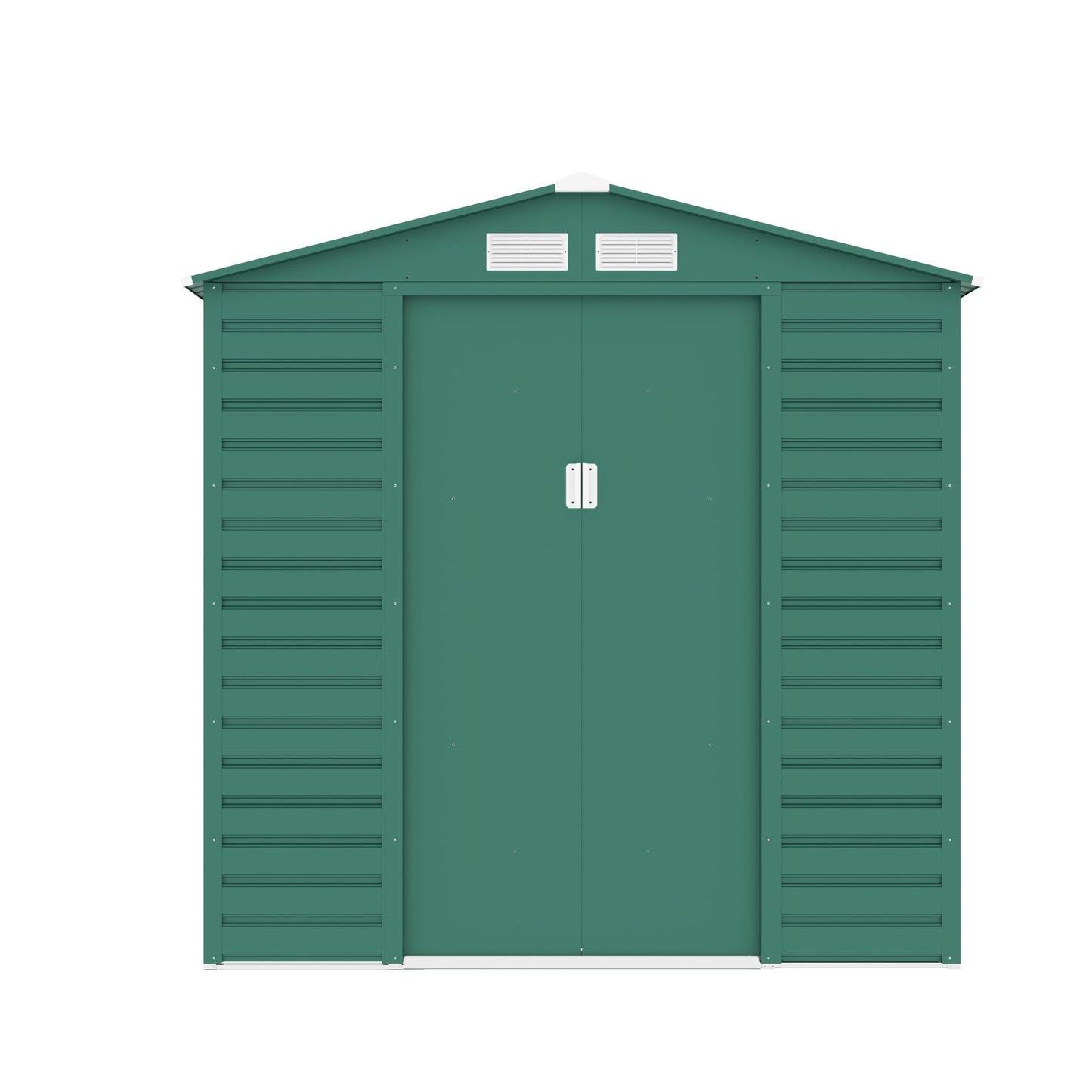 Lotus Hypnos Apex Metal Shed - 7x4ft Green