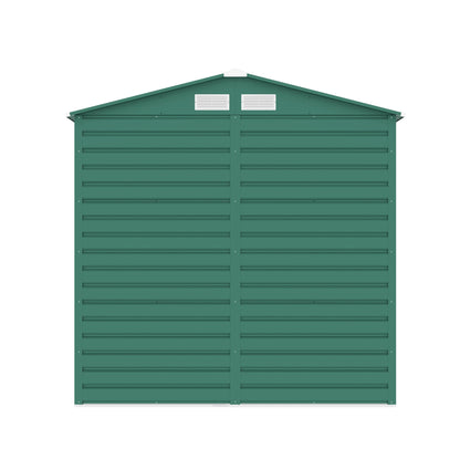 Lotus Hypnos Apex Metal Shed - 7x4ft Green