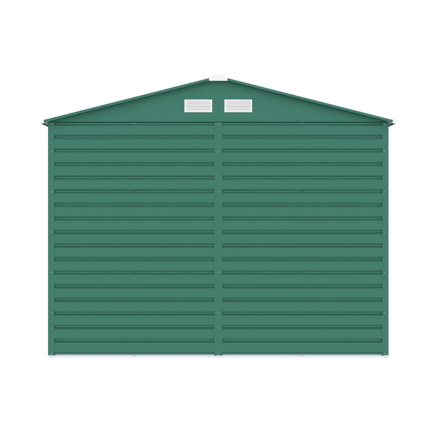 Lotus Hypnos Apex Metal Shed - 9x6ft Green