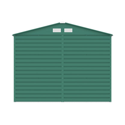 Lotus Hypnos Apex Metal Shed - 9x6ft Green