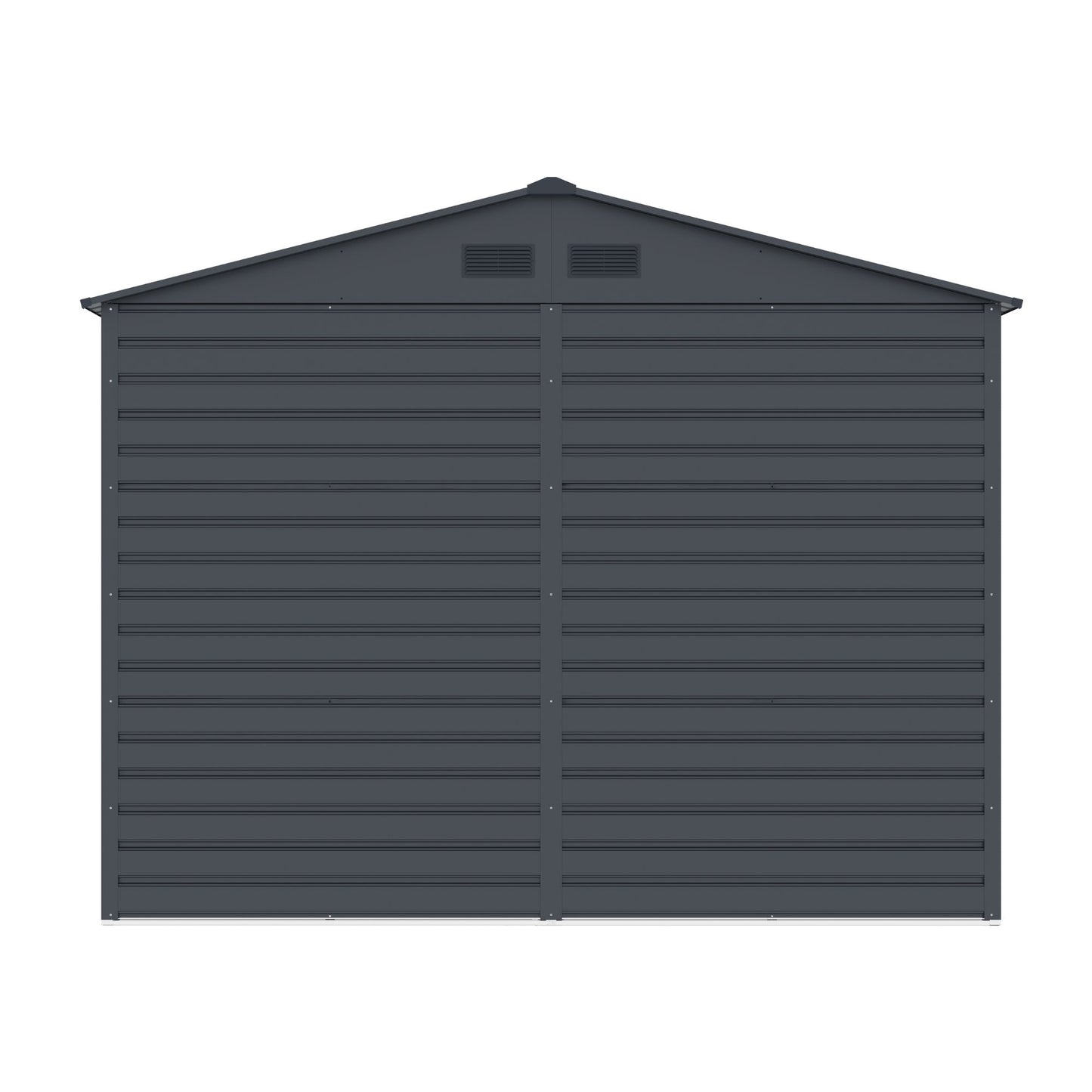 Lotus Hypnos Apex Metal Shed - 9x6ft Grey