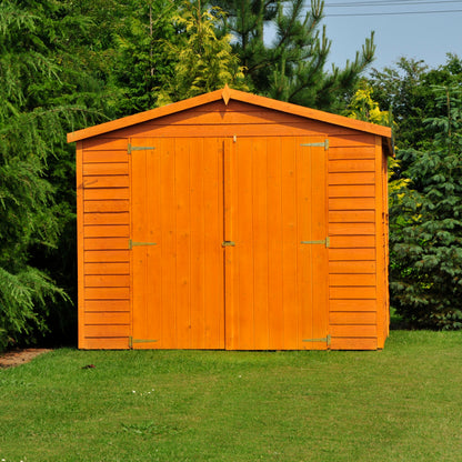 Shire Overlap Double Door 10x15 Dip Treated Wooden Garden Shed